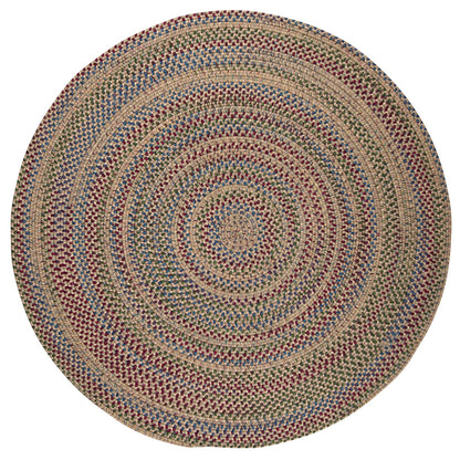 Tapis rond tressé rustique Worley de Colonial Mills