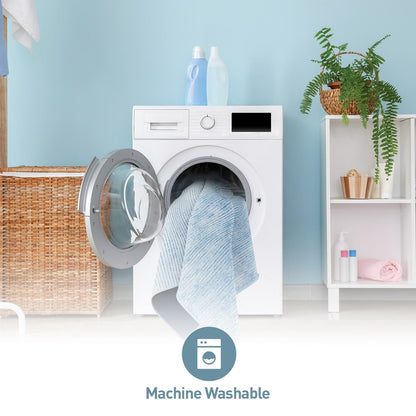 Tapis contemporain à rayures usées lavable en machine