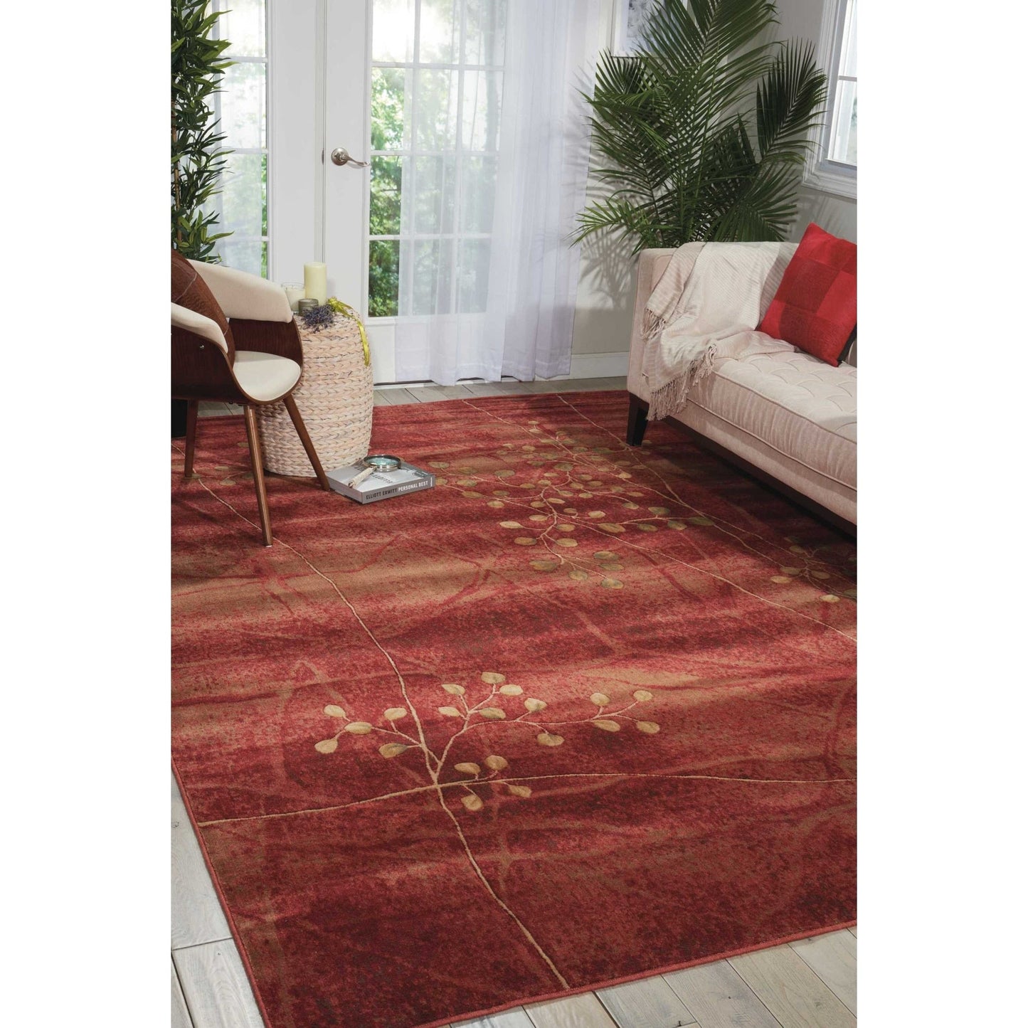 Tapis Nourison Somerset à motif floral contemporain