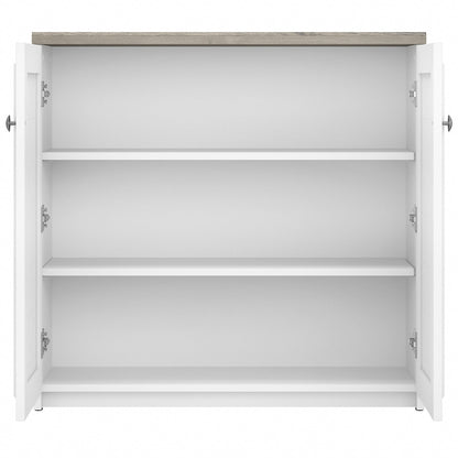 Armoire de rangement Fairview avec portes et étagères par Bush Furniture - 31,73 L x 12,76 l x 30,71 H