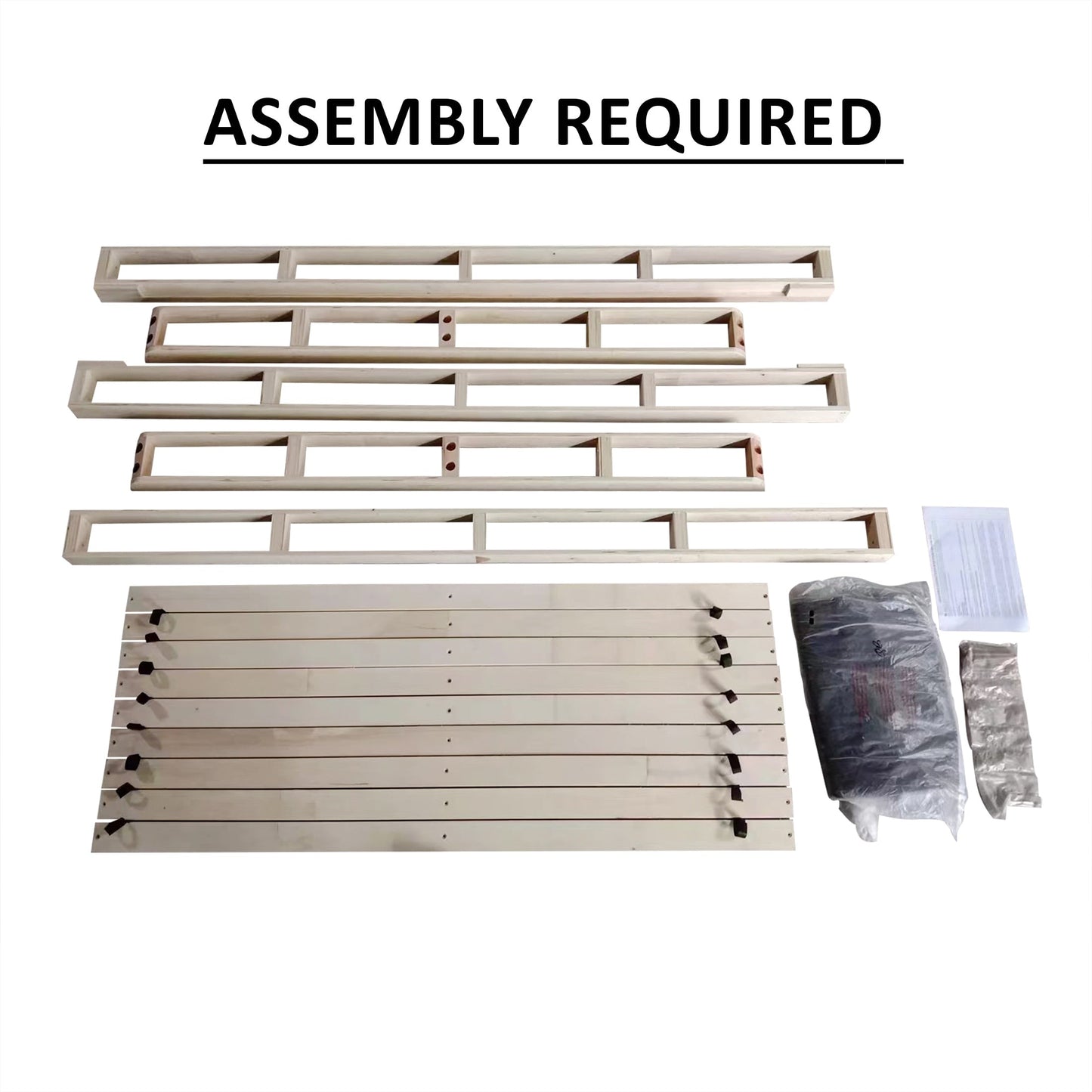 Sommier à ressorts en bois massif CraftPorch de 8 pouces avec lattes en bois