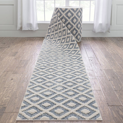 Tapis d'escalier moderne Harlow Trellis sur mesure