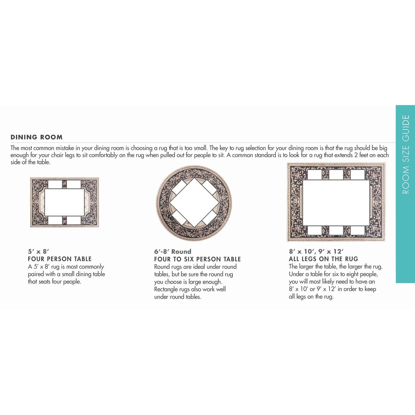 Tapis Domani Classics style victorien à bordure en treillis