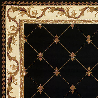 Tapis Domani Classics style victorien à bordure en treillis