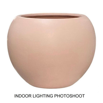 DreamPatio Riverside Fiberstone Modern Sphere Planter for Indoor/Outdoor