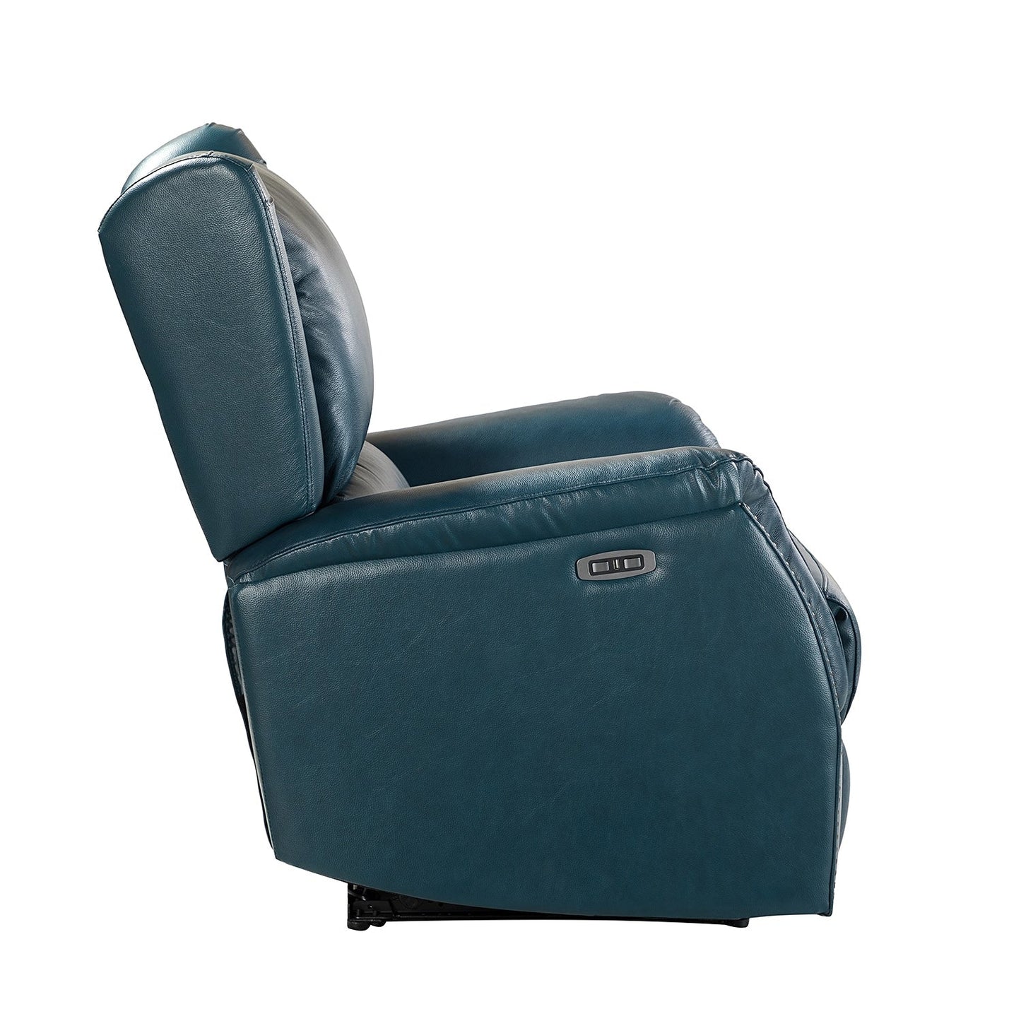 Fauteuil inclinable électrique Eduardo en cuir véritable avec port USB (lot de 2)