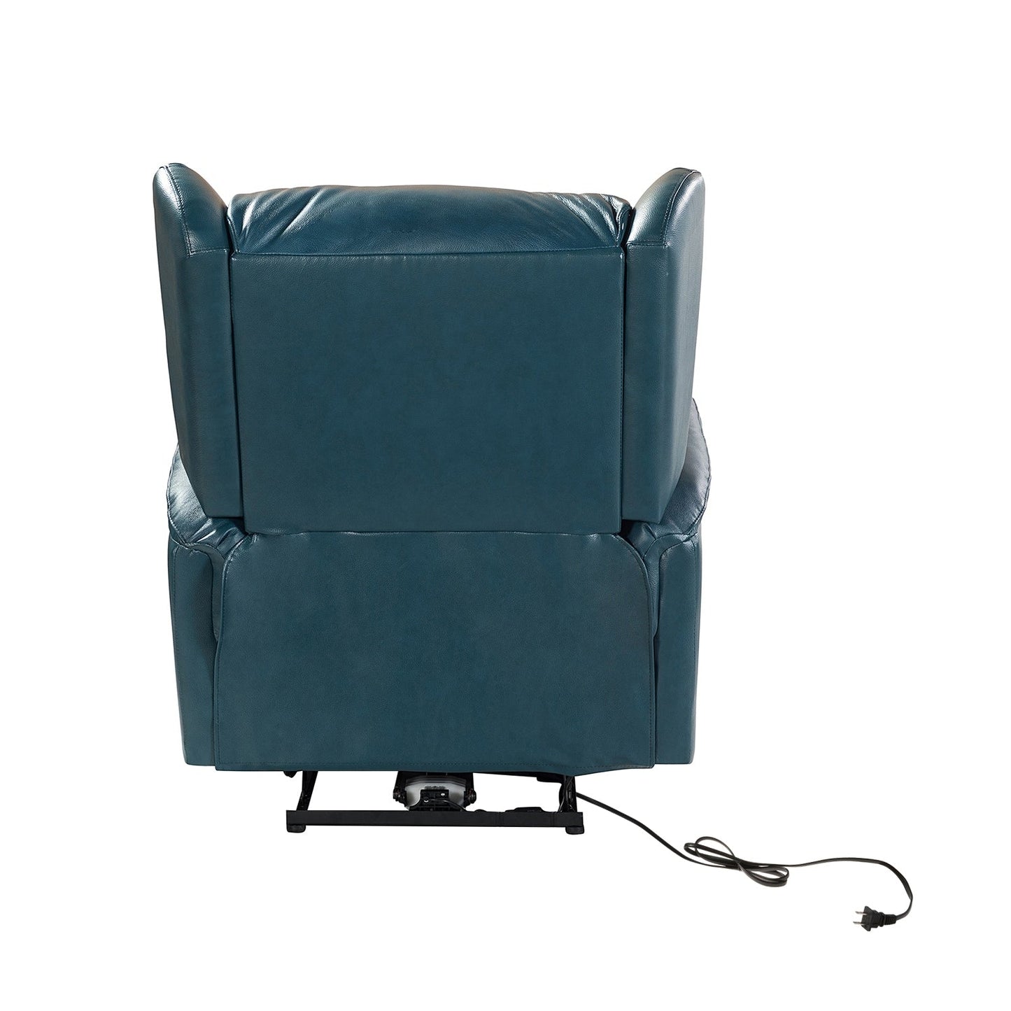 Fauteuil inclinable électrique Eduardo en cuir véritable avec port USB (lot de 2)