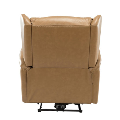 Fauteuil inclinable électrique Eduardo en cuir véritable avec port USB (lot de 2)