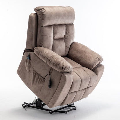 Fauteuil releveur électrique inclinable avec massage et chauffage
