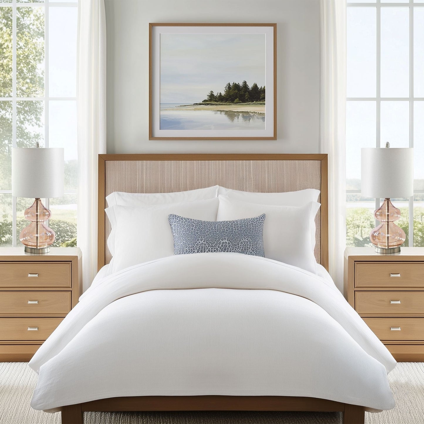 Ellipse Curved Gourd Glass Table Lamp, Set of 2