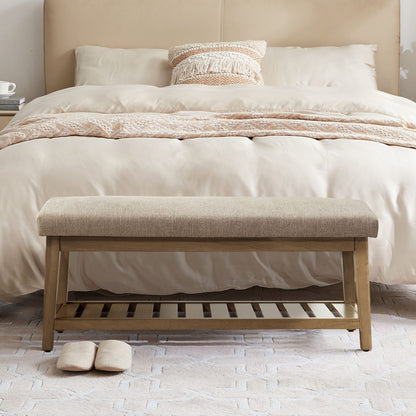 Banc à chaussures d'entrée Banc de rangement Banc rembourré