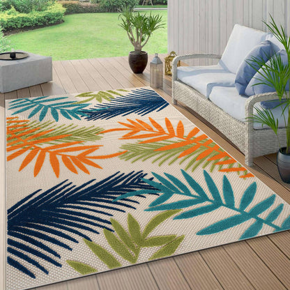 Tapis d'intérieur/extérieur Evora Palm Frond
