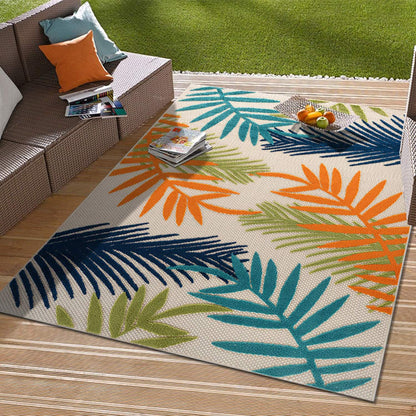 Tapis d'intérieur/extérieur Evora Palm Frond
