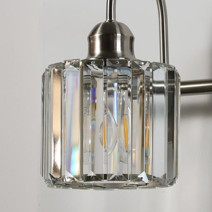 ExBrite Modern Rose Gold 1/2/3/4/5-light Bathroom Dimmable Crystal Vanity Lights Wall Sconces