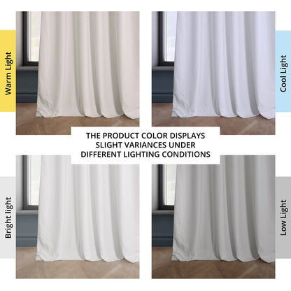 Exclusive Fabrics Heritage Plush Velvet Room Darkening Curtains (1 Panel) Luxury Velvet Curtains for Bedroom & Living Room.