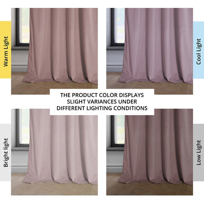 Exclusive Fabrics Heritage Plush Velvet Room Darkening Curtains (1 Panel) Luxury Velvet Curtains for Bedroom & Living Room.