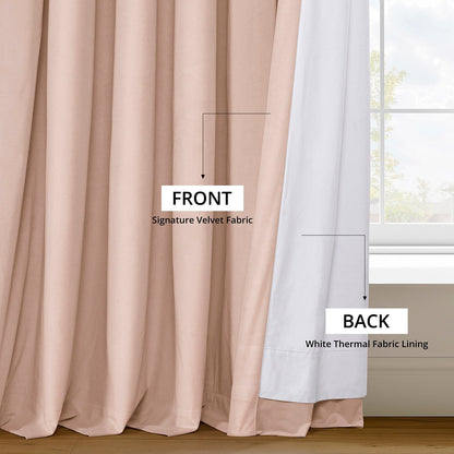 Exclusive Fabrics Signature Blackout Velvet Curtain (1 Panel)