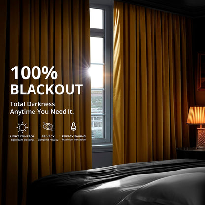 Exclusive Fabrics Signature Blackout Velvet Curtain (1 Panel)