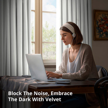 Exclusive Fabrics Signature Extra Wide Blackout Velvet Curtains (1 Panel) - Luxurious Blackout Drapes