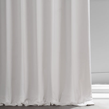 Exclusive Fabrics Signature Plush Velvet Hotel Blackout Curtains (1 Panel) - Luxury Soft Drapery for Light Control & Elegance