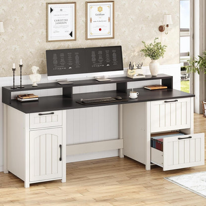 Bureau de direction de ferme Bureau à domicile Tiroir de classement Support d'écran Prise de courant