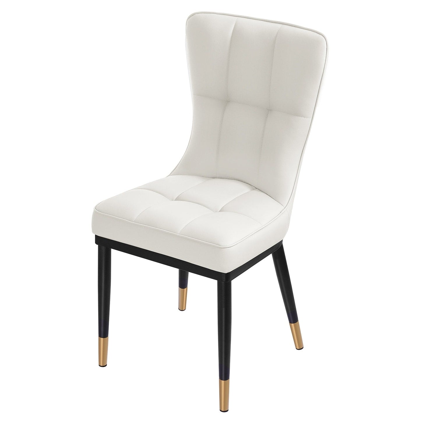 Lot de 2/4 chaises de salle à manger rembourrées en similicuir