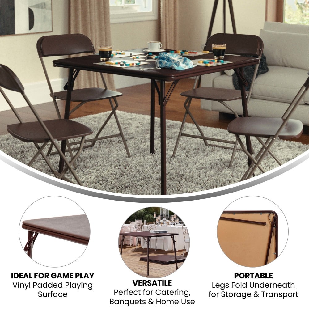 Foldable Vinyl Card Table