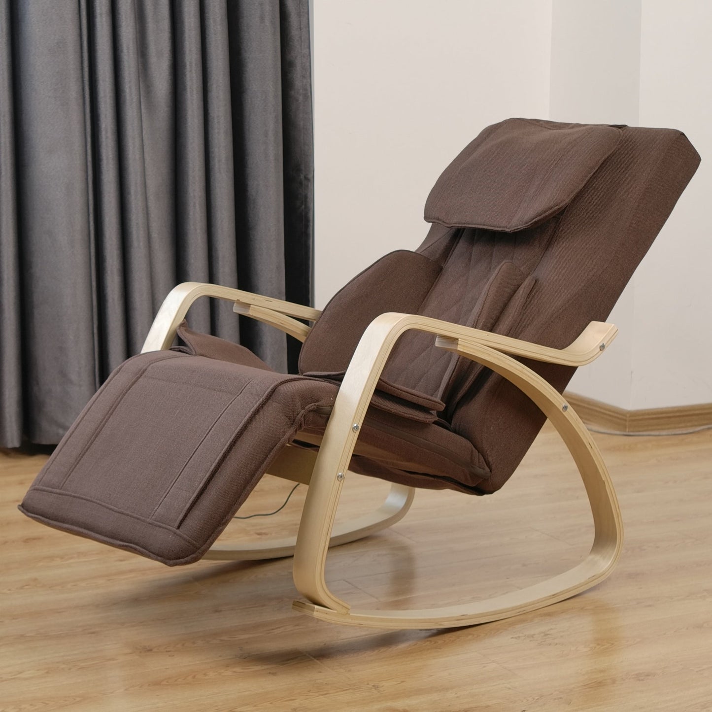 Fauteuil inclinable massant à pression d'air, fauteuil de relaxation réglable avec coussin en coton