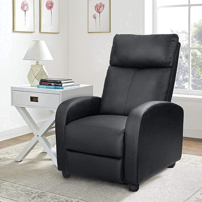 Fauteuil inclinable Furniwell en cuir PU avec assise et dossier rembourrés.
