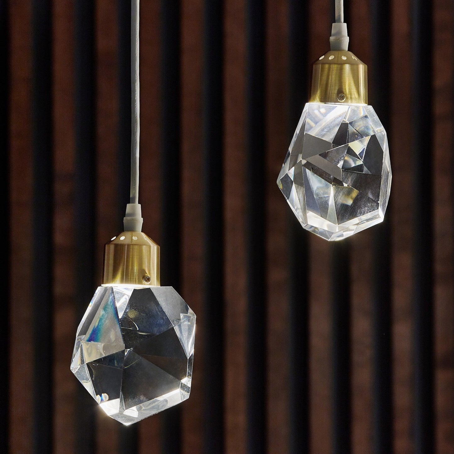 Galway Crystal Rock LED Pendant / Chandelier by iNSPIRE Q Bold