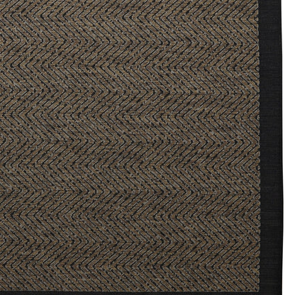 Tapis d'intérieur/extérieur Madison Park Hurley naturel/noir texturé à chevrons