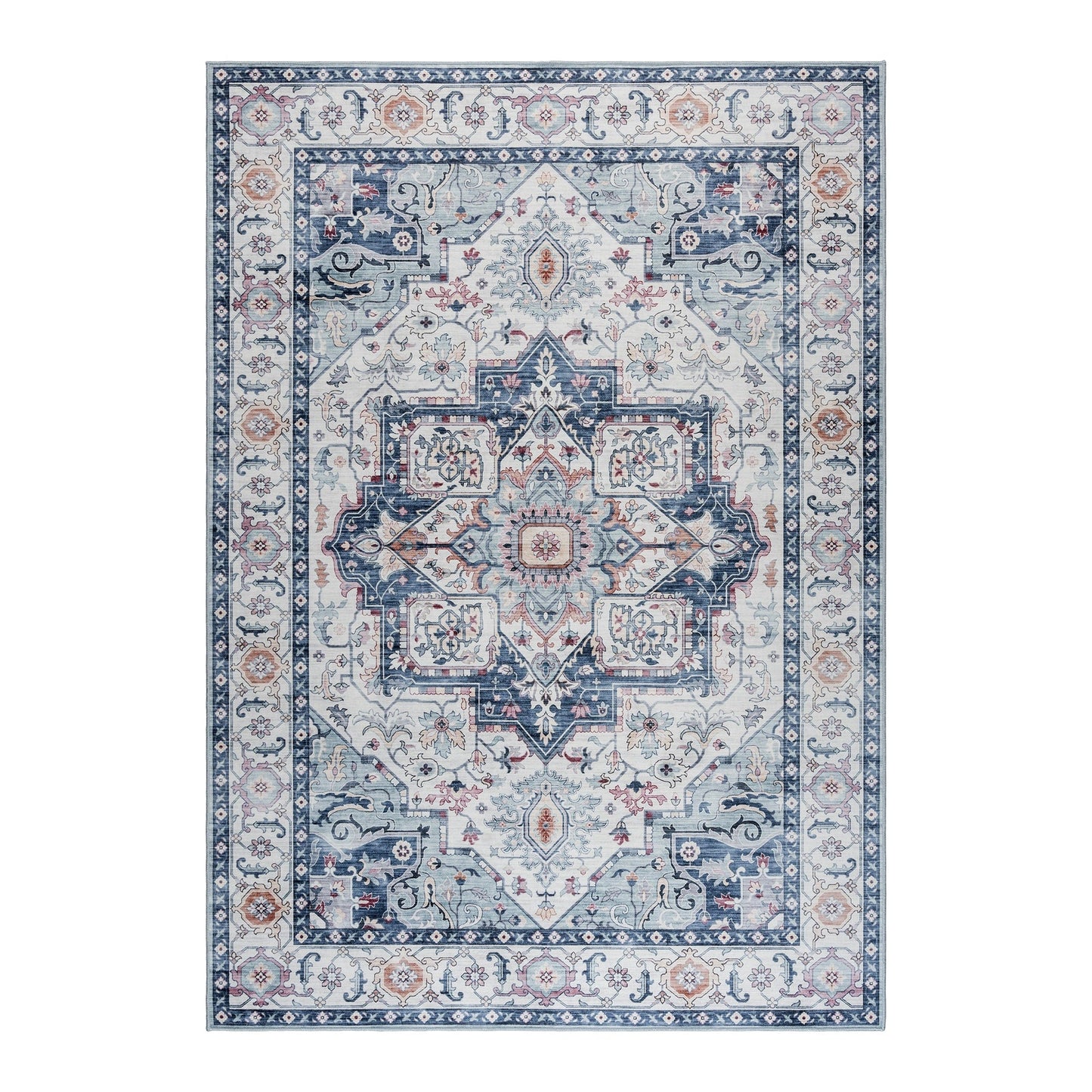 Collection de tapis Gertmenian Crystal Print, lavables, imprimés numériquement, à poils plats, en polyester antidérapant