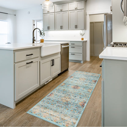 Collection de tapis Gertmenian Crystal Print, lavables, imprimés numériquement, à poils plats, en polyester antidérapant