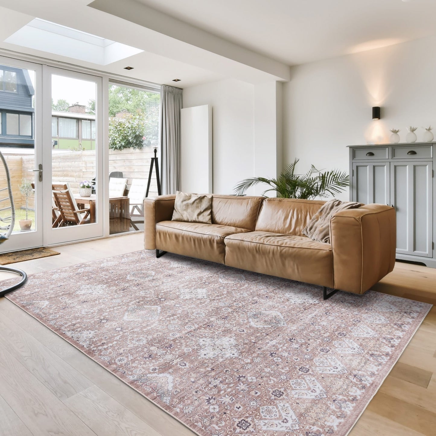 Collection de tapis Gertmenian Crystal Print, lavables, imprimés numériquement, à poils plats, en polyester antidérapant