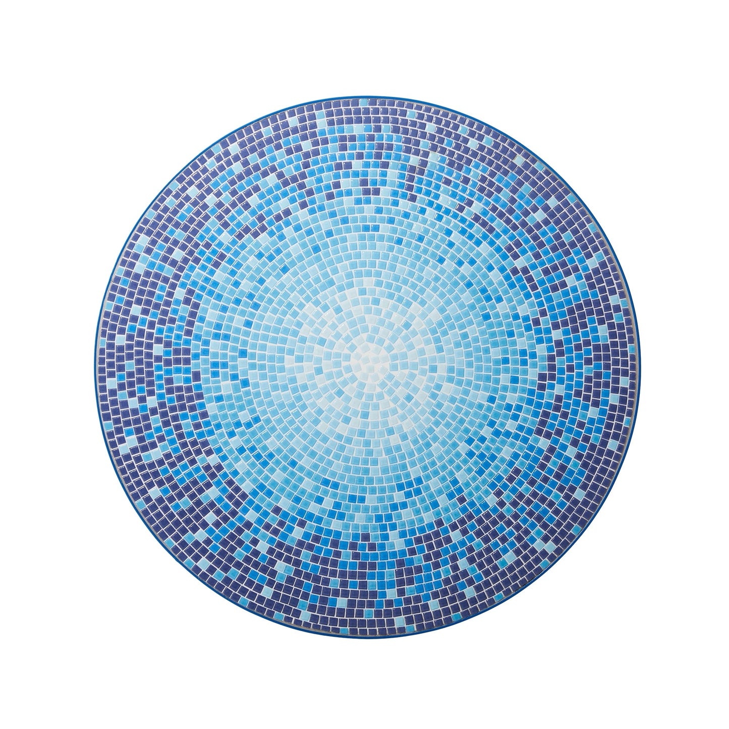 Glitzhome Outdoor Metal Folding Bistro Set 3PCS Patio Table Chairs