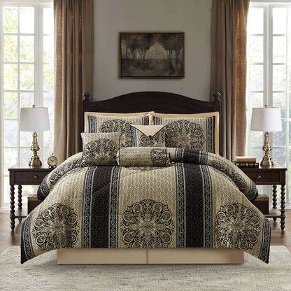 Nanshing Prince 7 Piece Elegant Medallion Comforter Set