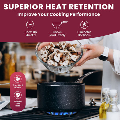 Ensemble de 20 casseroles et poêles antiadhésives Granitestone, ustensiles de cuisine et de pâtisserie