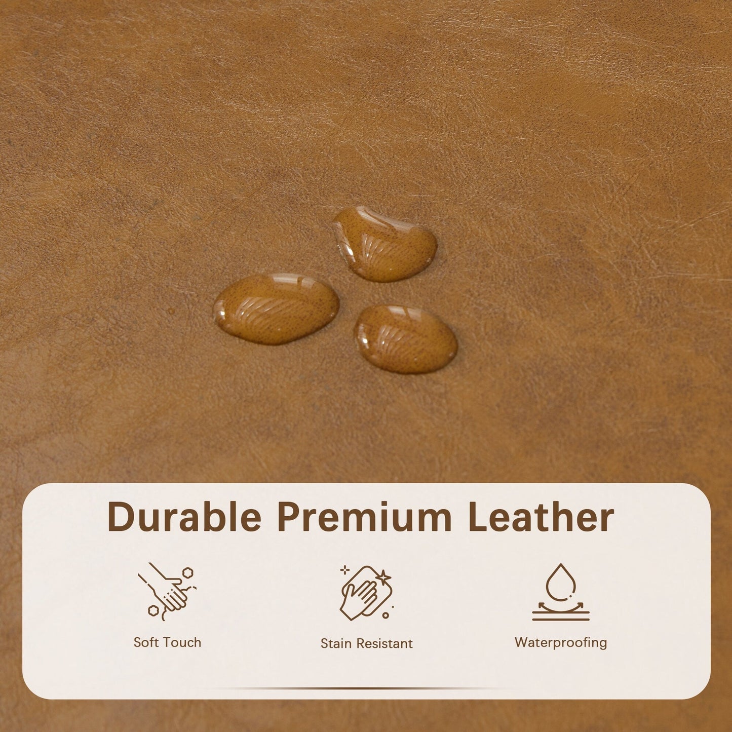 Pouf de rangement rectangulaire rembourré 50,3 x 17,50 x 18 po - Similicuir