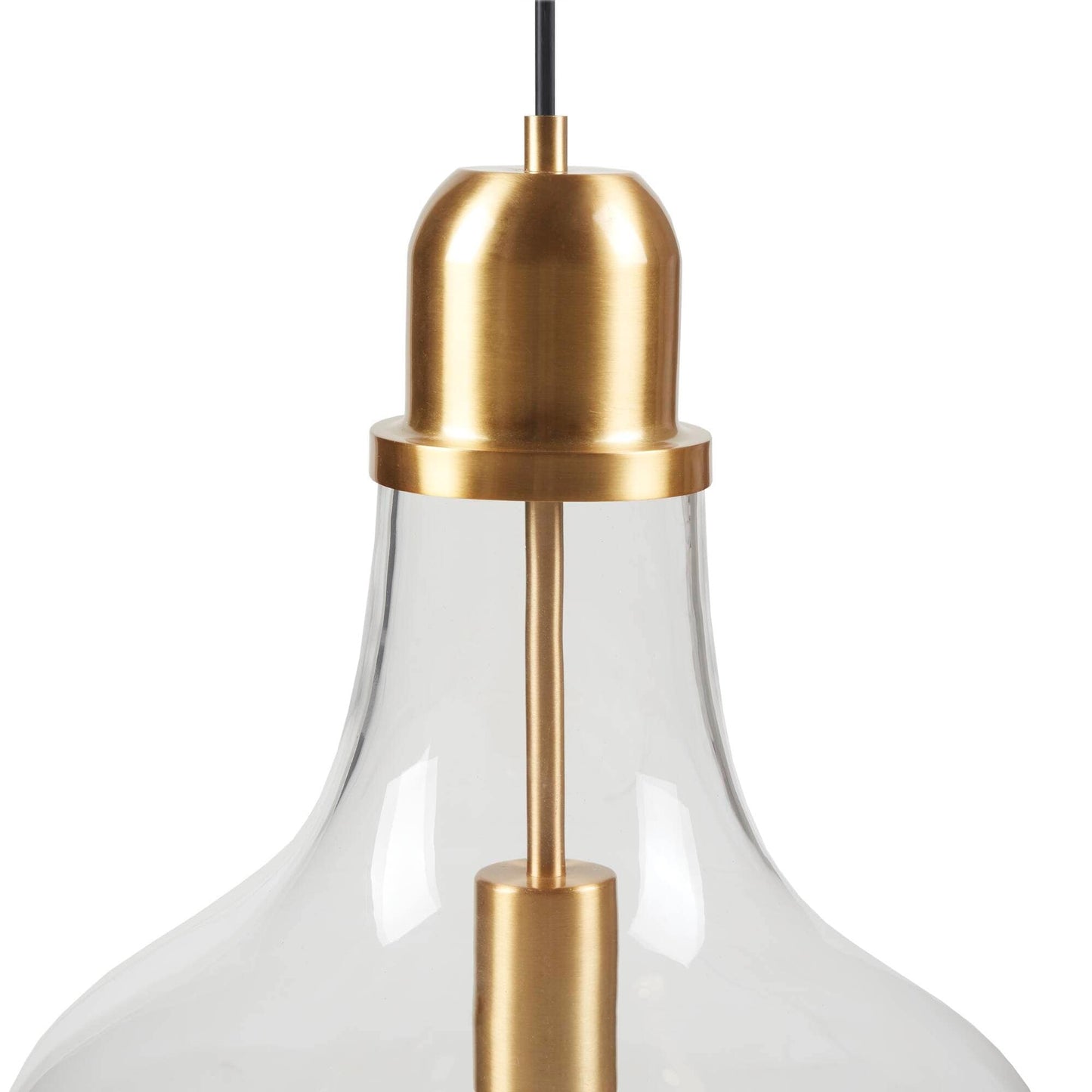 INK+IVY Auburn Bell Shaped Hanging Glass Pendant Light