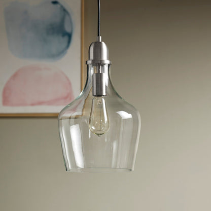 INK+IVY Auburn Bell Shaped Hanging Glass Pendant Light
