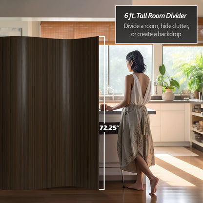 Paravent en bambou fait main de 6 pieds (Chine)