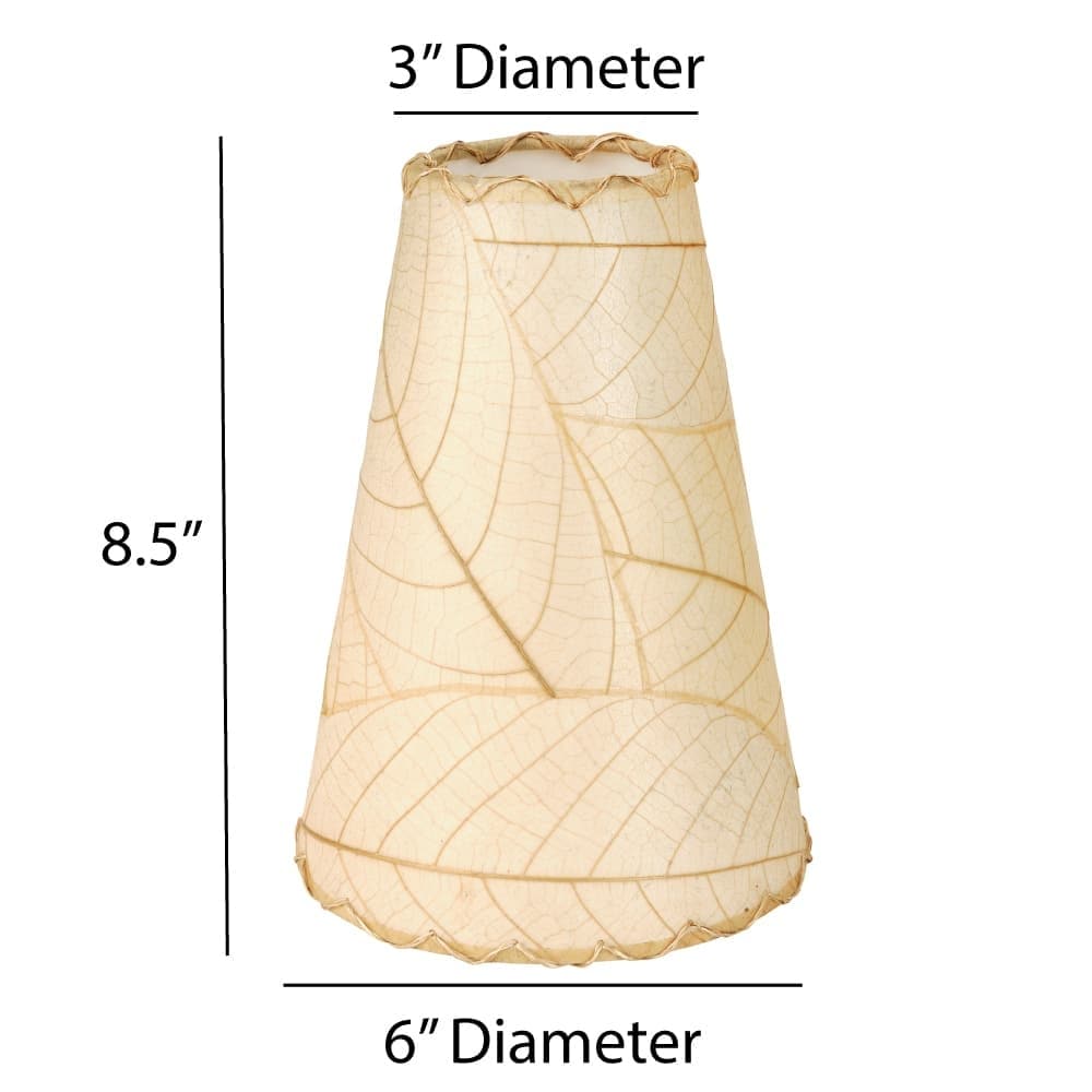 Eangee Handmade Gecko Wall Lamp Combo, Cocoa Leaves Shade, 16 x 7 x 24 in. - 16 x 7 x 24