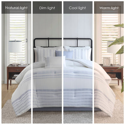 Ensemble de couette surdimensionnée en coton jacquard Harbor House Morgan, 6 pièces