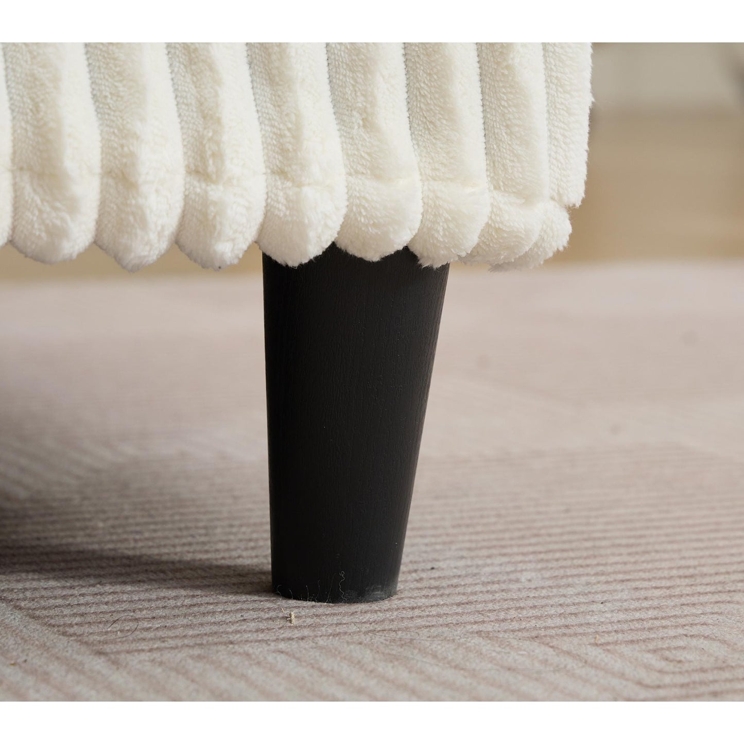 Harmonia 109 W Oversized Corduroy Sofa Bed, Deep Seat Double Lounge Chaise with 4 Pillows