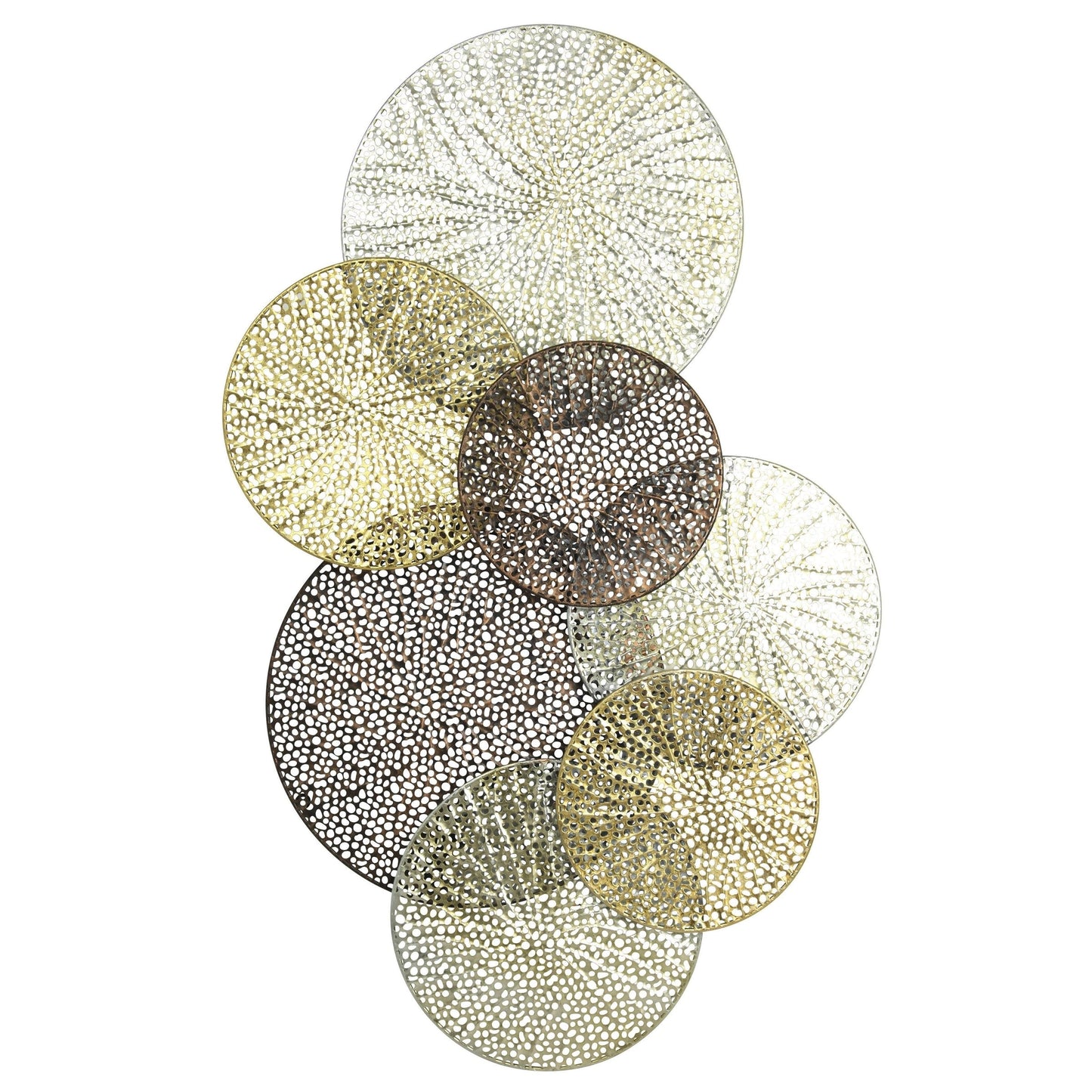 Harpe et fleuron Sahara Décoration murale en métal multicolore