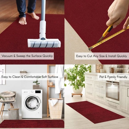 Tapis de couloir intérieur/extérieur de haute qualité, sur mesure, avec envers antidérapant en PVC, 91 cm de large x longueur au choix