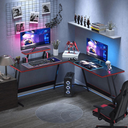 Homall L-Shaped Gaming Desk Computer Corner Desk Office Writing Desk