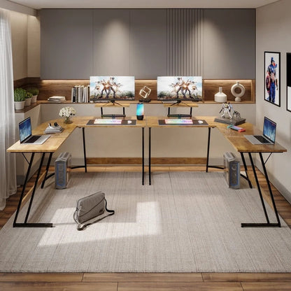 Homall L-Shaped Gaming Desk Computer Corner Desk Office Writing Desk