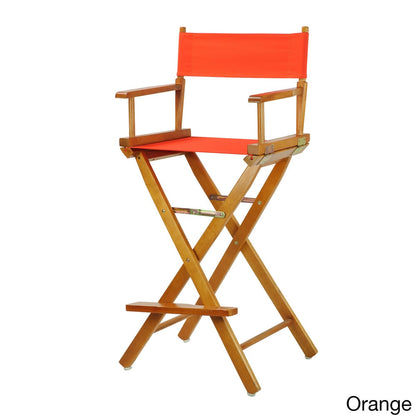 Honey Oak Frame 30-inch Director's Chair
