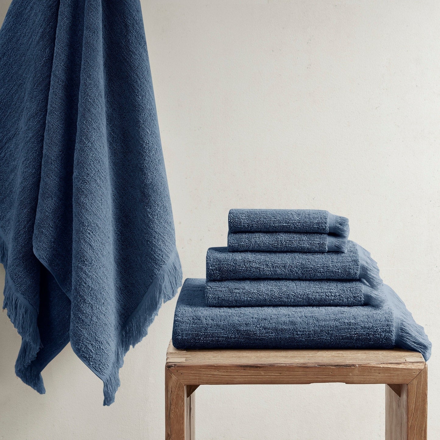 INK+IVY Atlas Cotton Dobby Slub 6 Piece Towel Set
